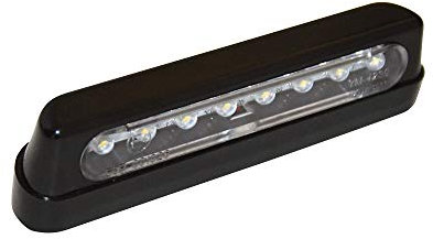 SHIN YO LED Kennzeichenbeleuchtung, ABS schwarz, lang (Black)