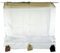 Dynamic24 Fertigdeko Raffrollo 155x80 Fenster Voile Rollo Faltrollo Gardine Plissee Ösen