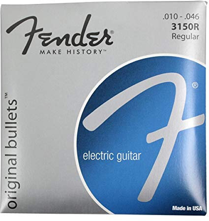 Fender-Original-Bullets-E-Gitarrensaiten, normal, 3150R 10-46 - 3 Packungen