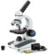 AmScope - Compound Student Microscope, 40X-1000X, Monocular Head, All Glass Optics, LED, All Metal Framework, Cordless Capable Beginner Microscope - M150C