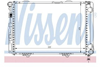 NISSENS Kühler, Motorkühlung 62549A | Kompatibel mit: MERCEDES-BENZ 124 Stufenheck, 124 T-Model, E-CLASS