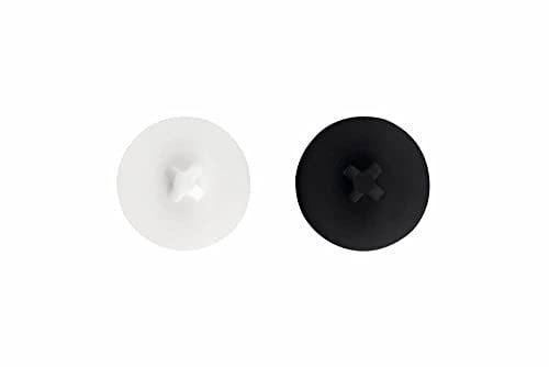 Tornillos para carpintería de PVC Tapón de nylon: blanco y negro para tornillo PVC-70 - MEDIDA: 13 - Unid: 1000