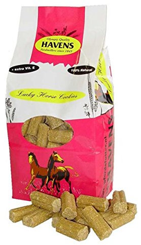 Havens Lucky Horse Cookies 1000g - Vanille - 1kg Tüte - Pferd - Tier - Pferdebesitzer - Leckerbissen