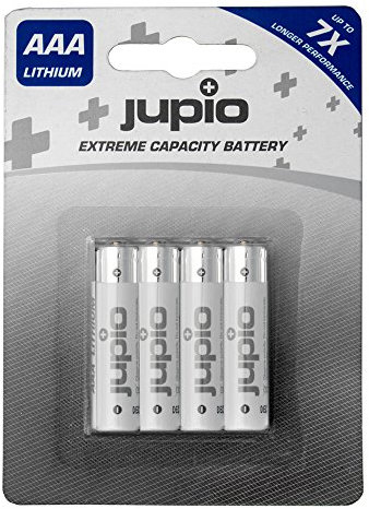 Jupio JBL-AAA4 - Batteria al litio AAA, 1250 mAh