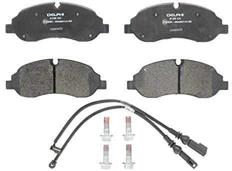 DELPHI LP3136 Bremsbelagsatz Bremsbeläge Vorne mit Zubehör Kompatibel mit FORD Transit Custom V362 Kastenwagen FY, FZ