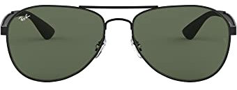 Ray-Ban Herren Rb 3549 Sonnenbrille, Schwarz (Negro Mate), 61