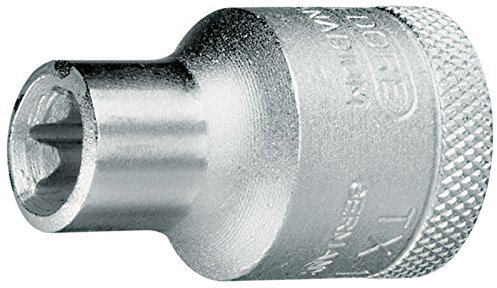 GEDORE TX 19 Steckschlüsseleinsatz 1/2 Zoll Außen-TORX E10, 1 Stück, 6145720