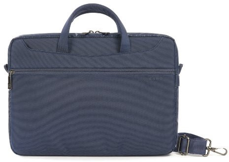 Tucano - Work_out II Slim Bolsa para MacBook Air/Pro 13 y Laptop 13 con Correa para el Hombro y Bolsillo Interior para portátil, iPad y Tablet, Ideal para Mujeres y Hombres, Oficina y Viajes, Azul