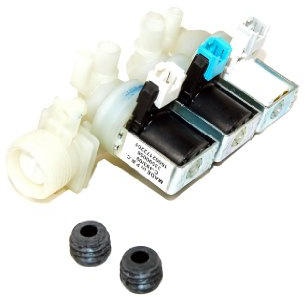 Indesit C00110331 Washing Machine Accessory/RPM/Original Replacement 3-Way Fill Valve for Washing Machine/Three Room Magnet