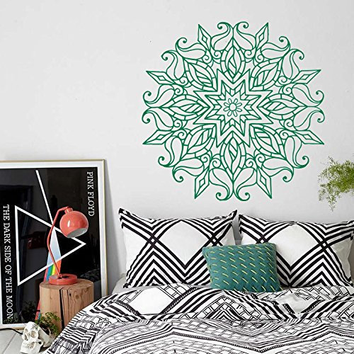 Vinyl Wandtattoo Mandala marokkanisches Muster Meditation Yogastudio Zen Wandaufkleber Wandsticker Wanddekoration Fototapete Dekoration für Wohnzimmer, Schlafzimmer, Studio S112