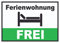 HB-Druck Ferienwohnung FREI Schild Pension Motel Hotel Zimmer Frei A3 (297x420mm)