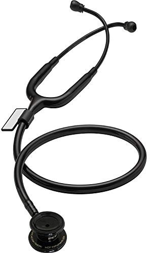 MDF Instruments - MD One - Stéthoscope Pédiatrique - Pavillon Double - Acier Inoxydable - Noir BlackOut (MDF777C-BO)