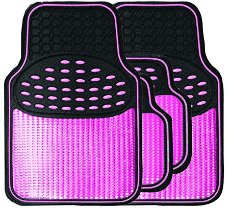 Streetwize - Think Pink Revelation 4 Piece Rubber Car Mat Set