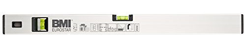 BMI 690060EM Wasserwaage Eurostar, Länge 60 cm, eloxiert, mit Magnet