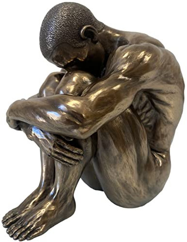 Body Talk Skulptur Akt - Mann, sitzend (L)