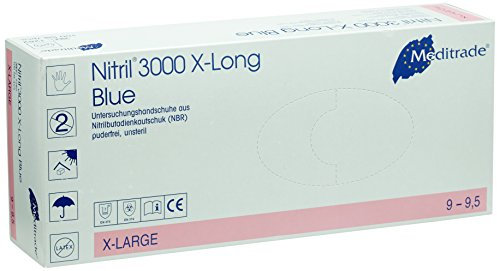 Meditrade 1282XL Nitril X-Long blue, 1er Pack (1 x 100 Stück)