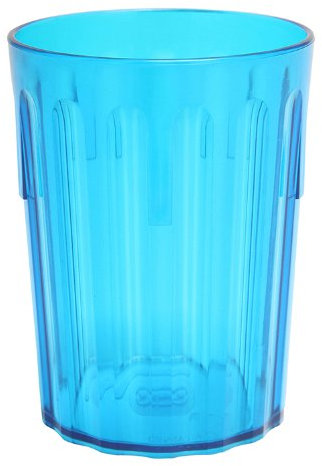 Harfield Translucent Blue Tumblers 250ml/25cl (Pack of 4) Unbreakable Reusable Polycarbonate Cups