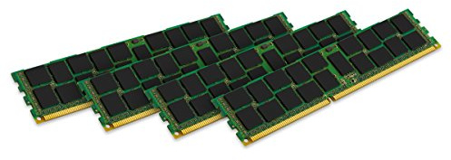 Kingston KVR16LR11D8K4/32I Memoria RAM da 32 GB, 1600 MHz, DDR3L, ECC Reg CL11 DIMM Kit (4x8 GB), 1.35 V, 240-pin, Certificata Intel