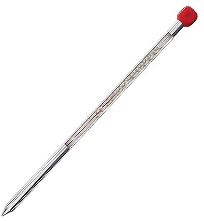 Thermomètre de sol de 320 mm en aluminium – moniteur de température à planter dans le sol.