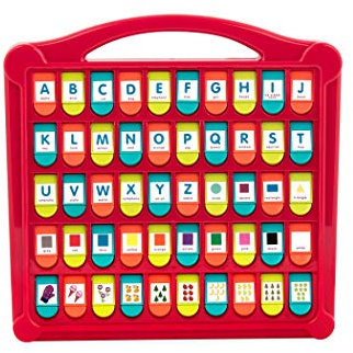 Battat – Alphabet Cache-Cache – 50 Formes, Couleurs, Lettres, Chiffres – Jouet éducatif et interactif– pour Enfants de 3 Ans et Plus