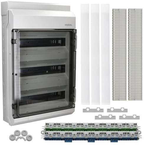 Hensel KV9354 3-reihig 54TE KV-Feuchtraum-Sicherungskasten Aufputz Automatengehäuse IP 65 grau