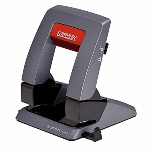 Rapid 24127301 / SP30 Locher (2-fach Lochung, beruhigter Stahl, Kapazität 30 Blatt) schwarz