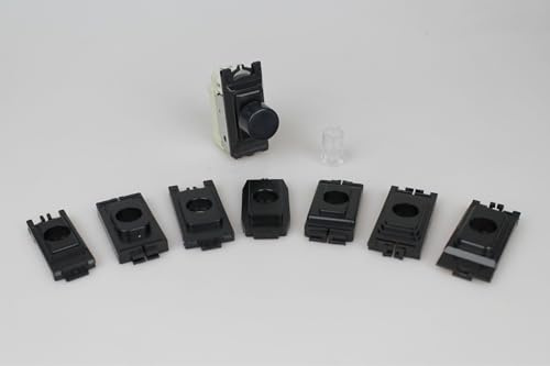 Varilight 2-Way Push-On/Off Rotary LED Dimmer 15-180W (max 24 LEDs) (1 Grid Space) (To fit MK, Schneider/GET and Crabtree) Black GKP180B.MG