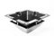 Sifone antiodore TYPHON 300x300 M/GS PP nero per griglie e caditoie stradali (pozzetti) serie Montini Tecno e Pluvia