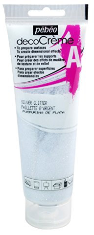 PEBEO 89402 120ml Deco Auxiliary, Acrylic, Silver Glitter, 14 x 4.5 x 6.5 cm