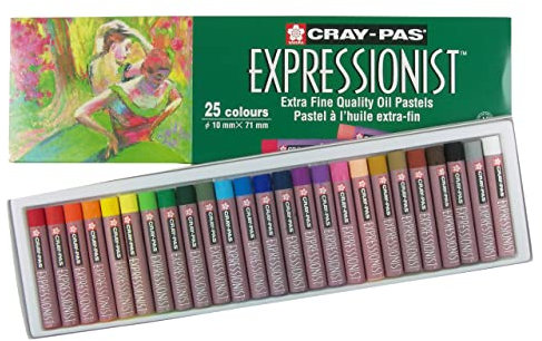 Cray nicht Expressionist 25 Stück Pastellkreide, Öl