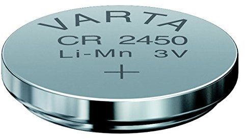 Varta - Pila a bottone, tipo 6450 / CR2450, tensione: 3 V, dimensione: 5,0 mm, diametro: 24,5 mm