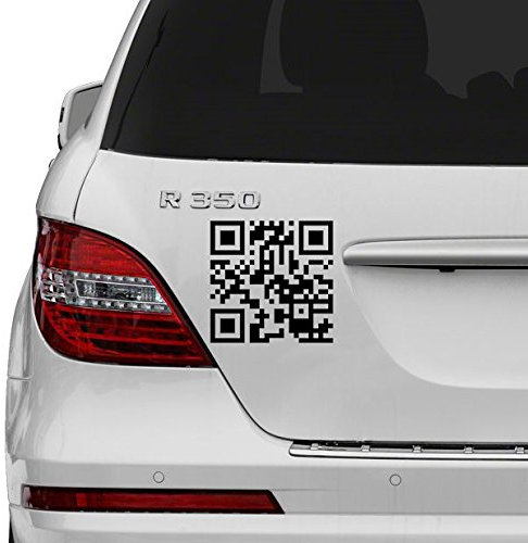 50 x 50 cm, Motiv: Ein QR-Code Vinyl, schnelle Reaktion Strichcode Art Decor-Sticker/Aufkleber für Ultraschallbild, inklusive zufällig Aufkleber Geschenk!