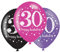 Amscan 9900876 - 6 Latexballons Pink Celebration 30 Jahre 27,5 cm / 11, Luftballon