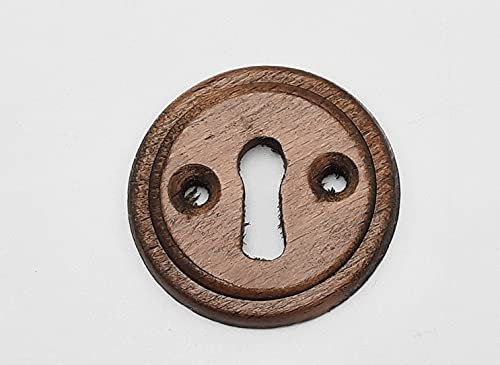 Rosace Ronde, Clé L, 50mm, Noyer