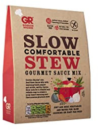 Gordon Rhodes' Slow Comfortable Stew Gourmet Recipe Sauce Mix is a flavoursome Gourmet stew .Easy to Prepare - Gluten-Free & Suitable for Vegetarian (1 x 75gm)