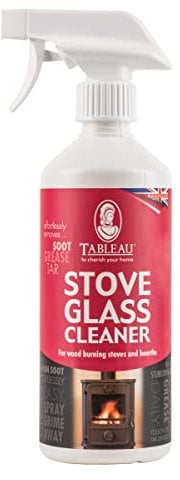 Tableau Stove Glass Cleaner, Easily Remove Soot, Grease and Tar From Glass Windows in Wood Burning Stoves and Hearths. Spray. 500ml