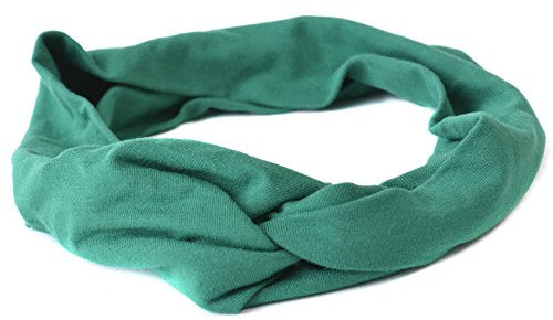 CHARM Herren Japanisch Bandana Stirnband - Damen Headband Haar Band Sport Grün