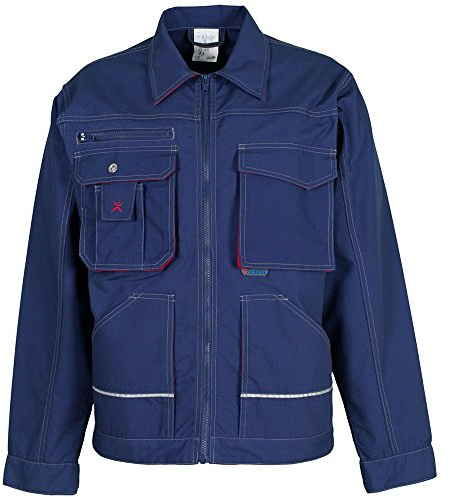 Planam 2812024 Size 24 Basalt Waisted Jacket - Navy/Red