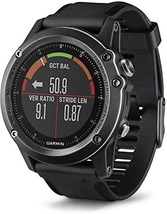 Garmin Fenix 3 Sapphire HR GPS Multisport Outdoor Watch with Lens and Wrist Heart Rate - Grey