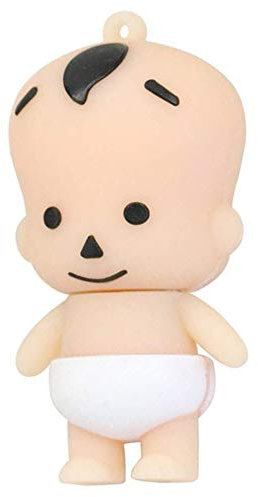 Ulticool - Baby Weiß 16 GB Windel Neugeborenes - USB Stick Pen Drive - Baby White Diaper New Born Memory Stick Datenspeicher - Speicherstick - Weiß
