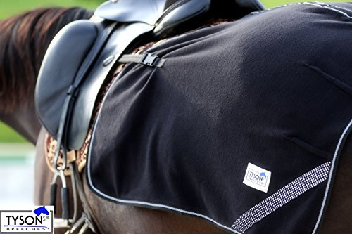 Tysons Breeches Nierendecke Glitzer Schwarz o Weinrot VB WB Decke zum Warmreiten Abschwitz (P/VB, Schwarz)