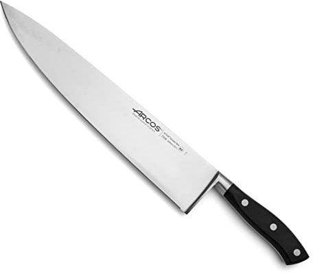 Arcos Serie Riviera - Kochmesser - Klinge aus Nitrum geschmiedetem Edelstahl 300 mm - HandGriff Polyoxymethylen (POM) Farbe Schwarz