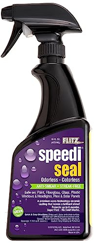 Flitz Speedi Seal - 16oz Bottle of USA-Made Ceramic Coating for Cars to Polish & Protect for Up to 6 Months - Works on Paint, Fiberglass, & More - Streak-Free Ceramic Spray Sealant (1 Pack)