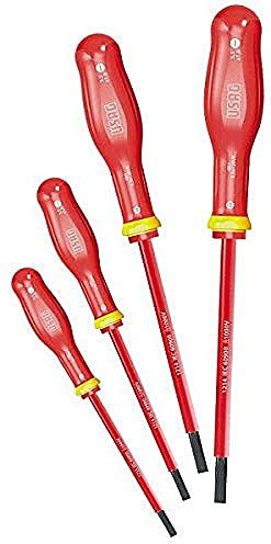 USAG 092 SE4 - Serie di 4 cacciaviti isolati per viti con intaglio 00920110