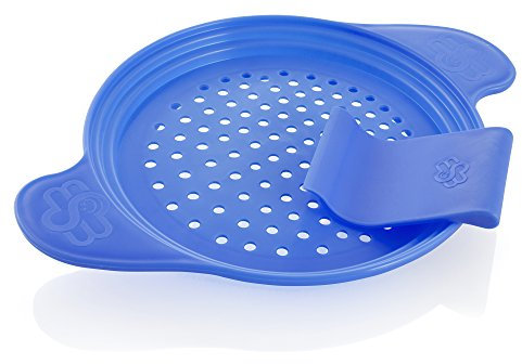 Muxel Spätzlewunder die Alternative für Spätzlebrett, Hobel Spätzlepresse mit Schaber, blau