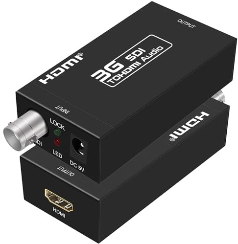 Adaptateur SDI vers HDMI Mini 3G HD Sdi Hdmi Adaptateur pour signaux SD-SDI, HD-SDI et 3G-SDI