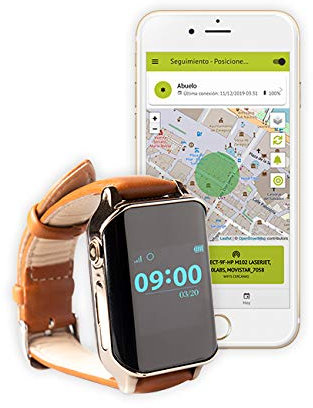 Nock Senior 2 - Reloj teléfono localizador GPS para Alzheimer o personas mayores
