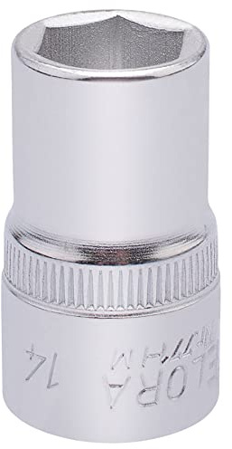 Draper 15303 Elora Hexagon Socket, 14mm Ø, 1/2 Square Drive