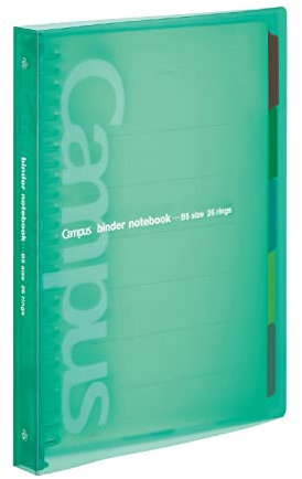 Kokuyo Campus slide binder notebook middle type green B5 Le-P333G (japan import)