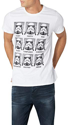 Star Wars Trooper Emotions - T-Shirt - Imprimé - Col Rond - Manches Courtes - Homme